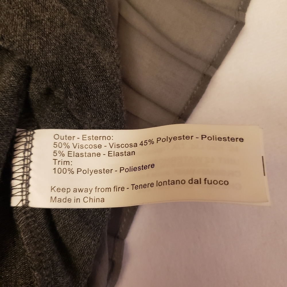 Gray Sweater with Pleated Ruffle Bottom - Picture 11 of 12
